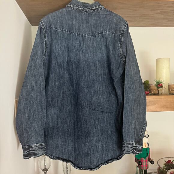 Gap 1969 Denim Button Down with Pearl Snaps - Picture 3 of 6